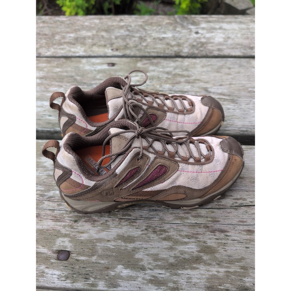 Merrell Siren Sync Brown Periwinkle Aircushion Qform Vibram Shoes Womens Size 9 - Picture 4 of 8